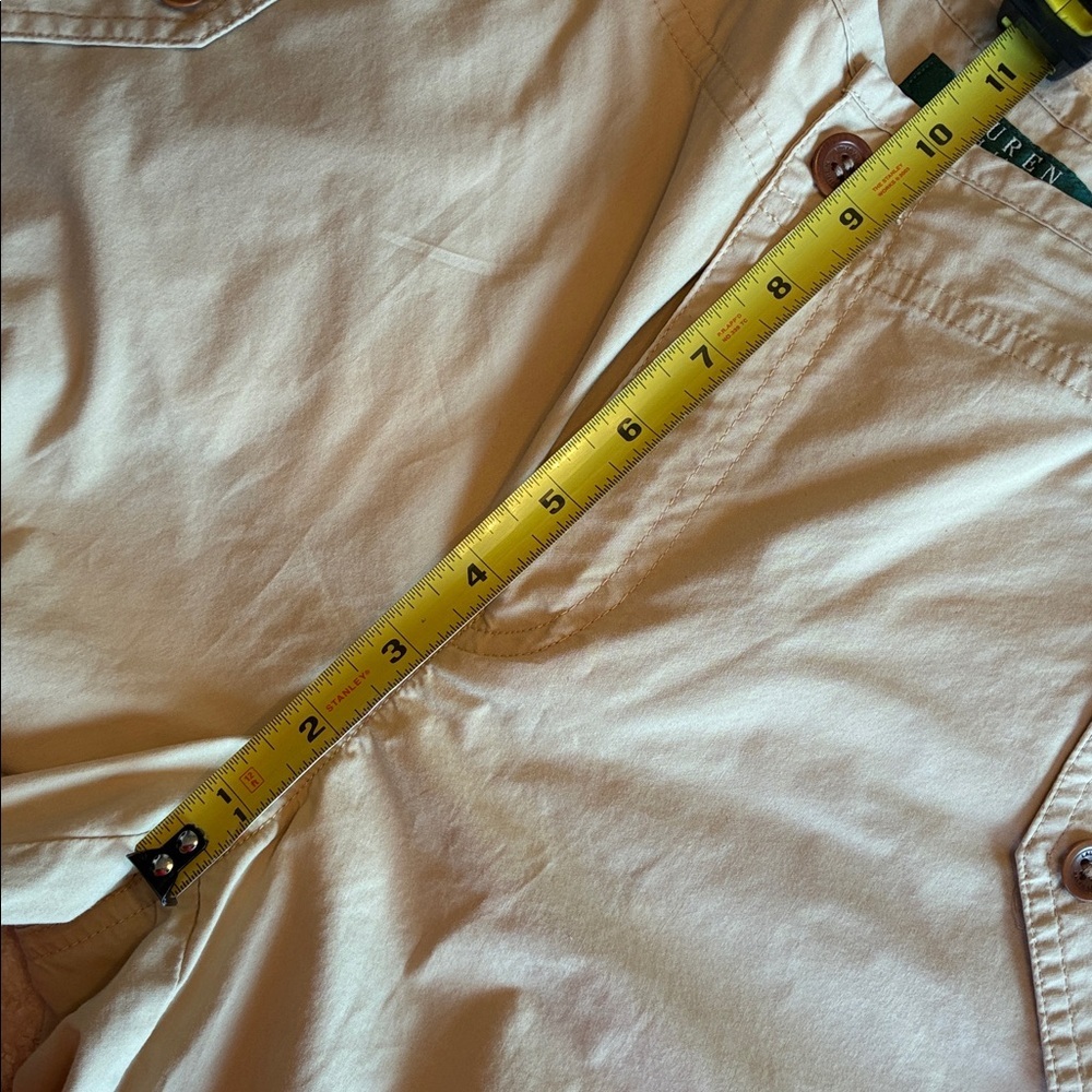 LRL Lauren Ralph Lauren Pants, Women, 10, Beige Drawstring Ankle Cargo EUC - Picture 16 of 17